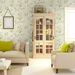 Japanese Style Princess Room Pastoral Vine Flower Restaurant TV Background Self-Adhesive PVC Wallpaper Wall Sticker_maomaolike.com