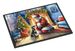 Schnauzer And Santa Claus Doormat Front Door Mat Indoor Outdoor Rugs For Entryway, Non Slip Washable Low Pile, 24H X 36W_maomaolike.com