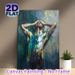 Abstract Male Figure Painting Poster, Vibrant Impasto-style Emotional Half-Nude Figure Poster, Bold Expressive Color Strokes To Add Dramatic Artistic_maomaolike.com