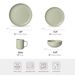 12-Piece Stoneware Dinnerware Sets With Mugs | Microwave & Dishwasher Safe | Non-Toxic Dinner Plates Bowls Set | Stackable Matte Glaze Kitchenware For 3_maomaolike.com