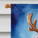 Welsh Springer Spaniel Christmas Reindeer House Flag Large Porch Sleeve Pole Decorative Outside Yard Banner Artwork Wall Hanging, Polyester, House Size, Multicolor_maomaolike.com
