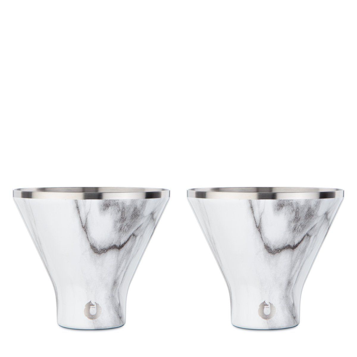 Stainless Steel Martini Glass, Set Of 2 - Marble_maomaolike.com
