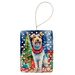 Wire Fox Terrier Christmas Porcelain Ornament Christmas Tree Hanging Decorations For Home Christmas Holiday, Rectangle, Gift, Multicolor_maomaolike.com