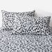 White Gray Leopard Print Animal Polyester Skin Friendly Bed Mattress Protector Fitted Sheet_maomaolike.com