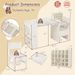 Kids Art Table And Chair Set With Detachable Paper Roll Holder And Cabinet_maomaolike.com