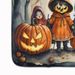 Trick Or Treaters Spooky Halloween Memory Foam Kitchen Mat Machine Washable Anti-Fatigue Mat Cushion Comfort Bath Mat Or Kitchen Rug_maomaolike.com