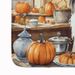 Bearded Collie Fall Kitchen Pumpkins Memory Foam Kitchen Mat Machine Washable Anti-Fatigue Mat Cushion Comfort Bath Mat Or Kitchen Rug_maomaolike.com