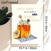 Honey Jar & Bee Themed Painting Poster, Warm Watercolor-style Poster, Sweet Honey-inspired Design With Typography Adds Cozy Ambiance For Kitchen_maomaolike.com