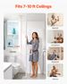 Floor-to-Ceiling Transfer Pole, Tension Mounted Bathroom Grab Bar With Anti-Slip Curve Handle, 300 Lbs Capacity Security Pole For Elderly, Ideal Senior Safety Pole For 7-10 Ft Ceilings, White_maomaolike.com