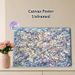 Abstract Expressionist Painting Poster, Vibrant Swirling Lines & Mixed Color Splatters Poster, Artistic Abstract Design Brings Unique Visual Appeal_maomaolike.com