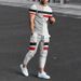 Men's Clothing loose sports suit 3D digital printing personalized fashion short-sleeved trousers_maomaolike.com