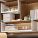 Expandable Under Cabinet Hanging Basket Dormitory Kitchen Rack Organizer Shelf Wardrobe Wall-mounted No-drill Storage_maomaolike.com