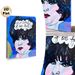 Retro Female Portrait Painting Poster, Vibrant Bold Brushstroke Pop Art Style Poster, Inspirational "Who Cares If We Fail?" Quote For Bedroom, Living_maomaolike.com