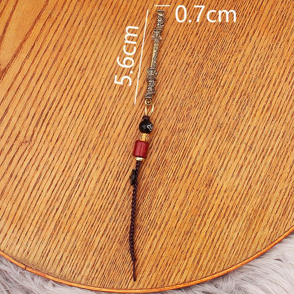 Brass Golden Cudgel Keychain Accessory Pendant Car Key Bag Decoration Black Mythology Wukong Peripheral Craft_maomaolike.com