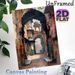 Vintage Alleyway Painting Poster, Warm-toned Artistic Ancient Arched Street Scene Poster, Brings Cultural Charm, Suitable For Living Room, Study And_maomaolike.com