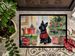 Scottish Terrier Cozy Christmas Doormat Front Door Mat Indoor Outdoor Rugs For Entryway, Non Slip Washable Low Pile, 24H X 36W_maomaolike.com