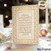 Islamic Quranic Calligraphy Painting Poster, Elegant Gold-toned Traditional Islamic Geometric Border Script Poster, Exquisite Religious Art Ideal For_maomaolike.com