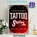 Temporary Tattoo Station Painting Poster, Vintage Retro Typographic Poster, Eye-catching Decorative Sign Suitable For Party, Event And Entertainment_maomaolike.com