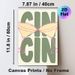 Cin Cin Martini Painting Poster, Soft-toned Minimalist Typography & Martini Glass Graphic Poster, Stylish Beverage-themed Decor Ideal For Home Bar_maomaolike.com