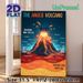 Anger Volcano Emotional Education Painting Poster, Vibrant Illustrated Volcano Scene Poster, Helps Recognize Anger And Hidden Feelings, Suitable For_maomaolike.com