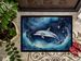 Dolphin In A Starry Sea Doormat Front Door Mat Indoor Outdoor Rugs For Entryway, Non Slip Washable Low Pile, 24H X 36W_maomaolike.com