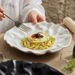 Wrinkled Flat Ceramic Stir-Fry 2025 New Steak Home High-End Aesthetic Japanese Western Food Plate_maomaolike.com