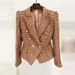 Women's New Style Star Fashion Fringed Tweed Slim Blazer_maomaolike.com