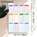 Multiplication Tables Painting Poster, Color-coded Clear Math Chart Poster, Practical Aid For Math Learning, Suitable For Study Room And Home Learning_maomaolike.com