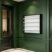 Black 5-Tier Display Cabinet, Wall-Mounted Display Case With 2 Glass Doors And Adjustable Shelves_maomaolike.com