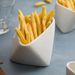 3D Folded Edge French Fries Cup Household Ceramic Cooking Bowl Creative Specialty Hotel Tableware Snack Plate Dipping_maomaolike.com