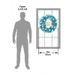 Maritown 24 Inch Blue Christmas Wreaths For Front Door Artificial Christmas Wreath Decorated With Christmas Ball Ornaments Xmas Ornament Wreath For Home Party Indoor Outdoor Window Decor_maomaolike.com