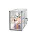 Tempered Glass Top Display Cabinet With Sliding Glass Door And Lock, Standard Aluminum Frame, Display Cabinet With Sliding Glass Door, Lock And LED_maomaolike.com