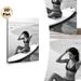 Surfer Girl Beach Painting Poster, Monochrome Minimalist Coastal Scene Poster, Tranquil Beach-inspired Decor, Suitable For Bedroom, Living Room And_maomaolike.com