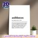 Aoibhneas Irish Word Definition Painting Poster, Minimalist Typography Text Poster, Inspirational Positive Message Decor Ideal For Home, Bedroom_maomaolike.com