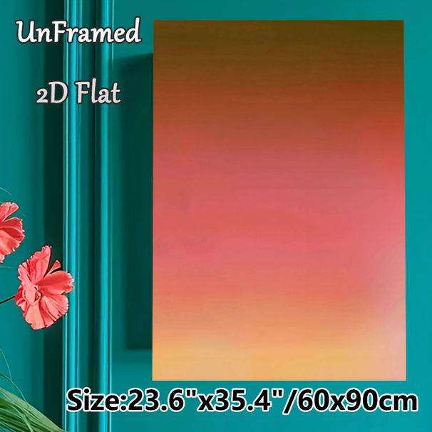 Gradient Abstract Painting Poster, Soft-toned Smooth Warm Color Gradient Poster, Calming Visual Decor Ideal For Living Room, Bedroom And Office_maomaolike.com