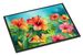 Hawaii Hawaiian Hibiscus In Watercolor Doormat Front Door Mat Indoor Outdoor Rugs For Entryway, Non Slip Washable Low Pile, 24H X 36W_maomaolike.com