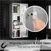 Bathroom Lockable Medicine Cabinet, 4 Tier Stainless Steel Medical Wall Box With 2 Keys And Shelves_maomaolike.com