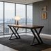 Heavy-Duty Computer Desk, 55" Simple Study Desk Writing Table_maomaolike.com