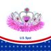 Princess At Large Hair Hoop Girls Birthday Party Fairy Heart Cystal Gorgeous Flower Girl Costume Supplies, Pink_maomaolike.com