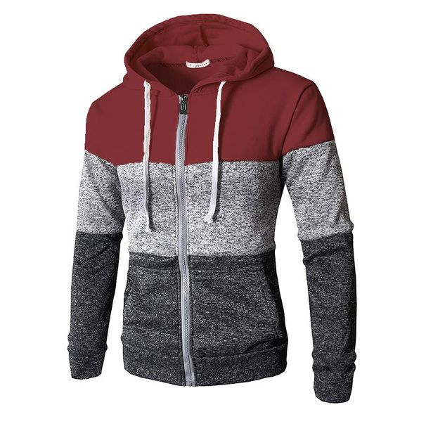Men's Clothing Autumn and Winter New Men's Cardigan Colorblock Sweater NY003_maomaolike.com