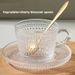 New Glass Coffee Cup And Plate Set Household Tableware With Spoon Set Luxury Gold Border Dessert Dim Sum Plate Gift_maomaolike.com
