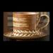 Wheat Patterned Coffee Cup And Plate Set For Home Use, Retro European Style Cappuccino Latte Cup, Fancy Coffee Latte Cup_maomaolike.com