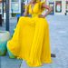 Women's sexy deep V pleated wide leg large size jumpsuit_maomaolike.com