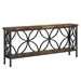 2-Tier Console Table, Industrial Sofa Table Behind Couch_maomaolike.com