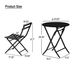 3 Piece Patio Bistro Set Of Foldable Round Table And Chairs_maomaolike.com