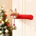 2025 New Christmas Plush Door Handle Decorative Handle Cover Cute Warm Anti-Touch Christmas Gift_maomaolike.com