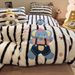 Wholesale Korean Style Cute Cartoon Towel Embroidered Milk Four-Piece Autumn Winter Double-Sided Rabbit Velvet Warm 4-Piece Set_maomaolike.com