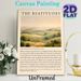 The Beatitudes Painting Poster, Warm-toned Pastoral Landscape With Sacred Scripture Poster, Inspirational Religious Decor Suitable For Home, Church_maomaolike.com