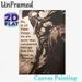 Biblical Warrior Painting Poster, Vintage Monochrome Grunge-style Warrior With Scripture Poster, Inspirational Religious Quote Decor For Home, Study_maomaolike.com