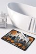 Keeshond Spooky Halloween Memory Foam Kitchen Mat Machine Washable Anti-Fatigue Mat Cushion Comfort Bath Mat Or Kitchen Rug_maomaolike.com